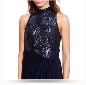 Ralph Lauren Midnight Blue Maxi Gown